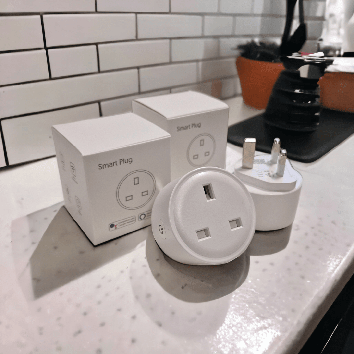 Twin Pack WiFi Smart Plugs – 16A Alexa/Google Compatible