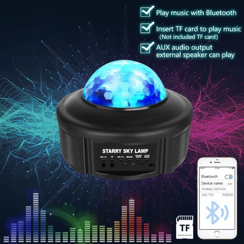 Bluetooth Starry Sky Projector – Music & Mood Lighting