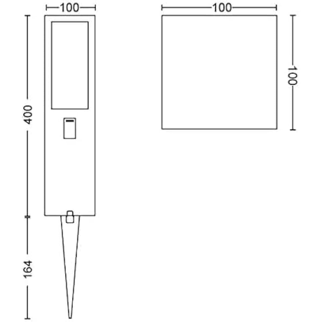 Philips Hue Impress White and Colour Ambiance Pedestal Low Voltage. For Outdoor Lighting, Patio, Terrace, Garden.