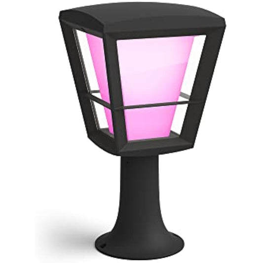 Philips Hue Econic White and Colour Ambiance LED Smart Garden Lantern Works with Alexa, Google Assistant and Apple Homekit