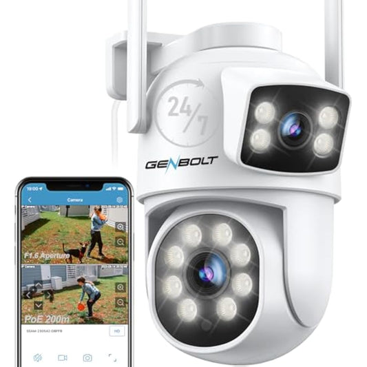 GENBOLT Outdoor WiFi Camera – Dual Lens