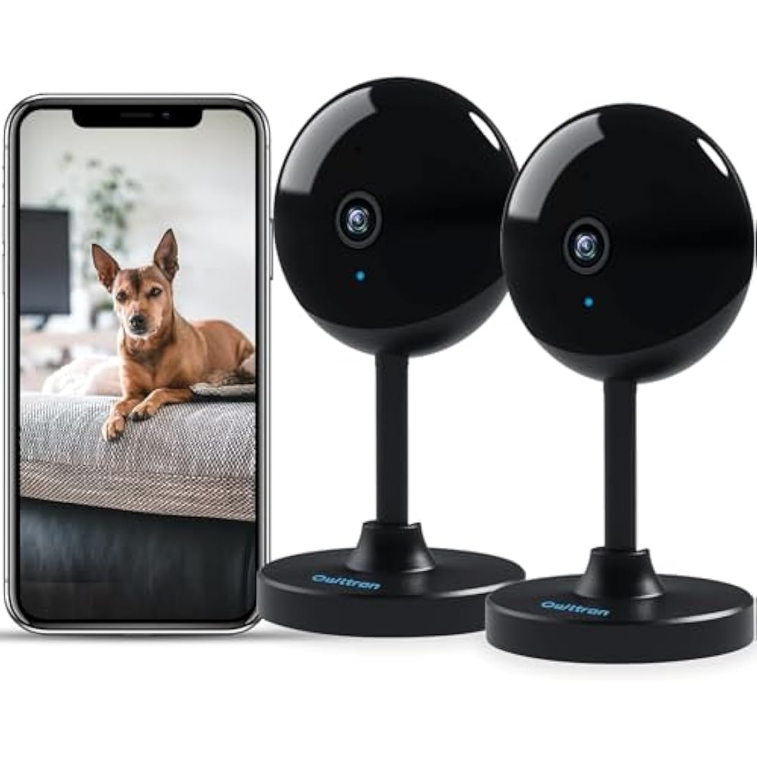 Owltron 2K Indoor WiFi Camera – 2 Pack