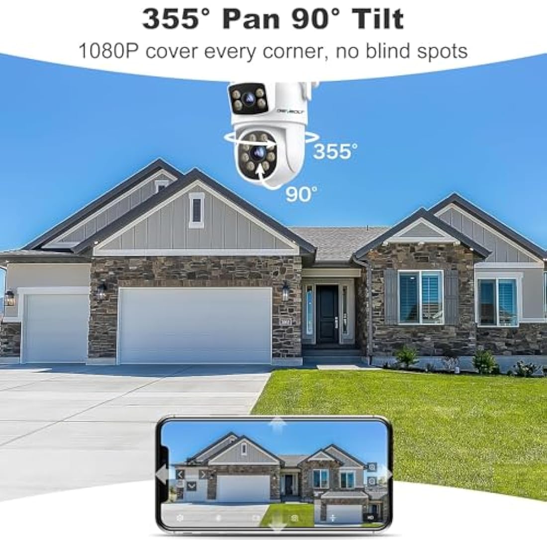 GENBOLT Outdoor WiFi Camera – Dual Lens