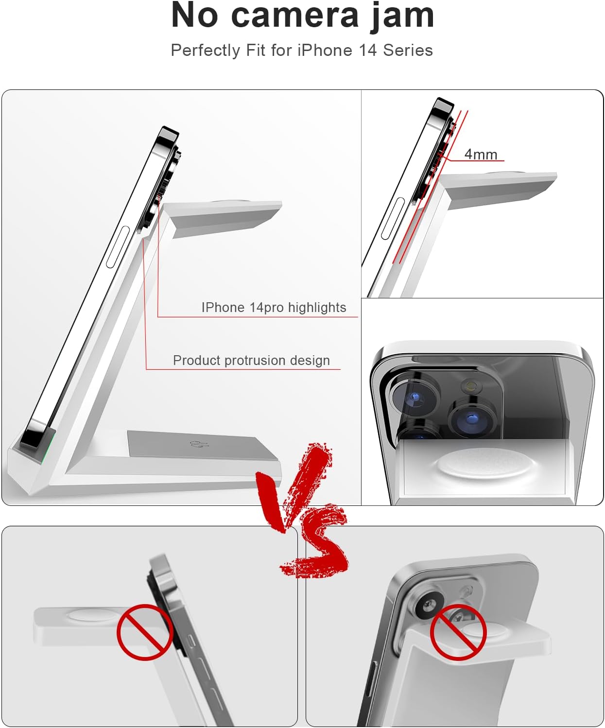 15W Wireless Charging Dock – 3-in-1 for iPhone, Watch & AirPods