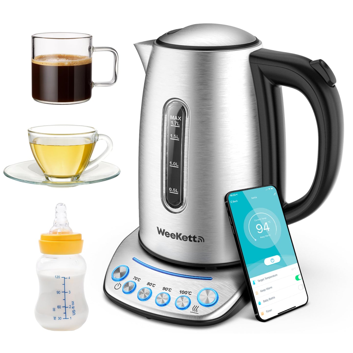 Alexa Smart Kettle – Variable Temperature Control