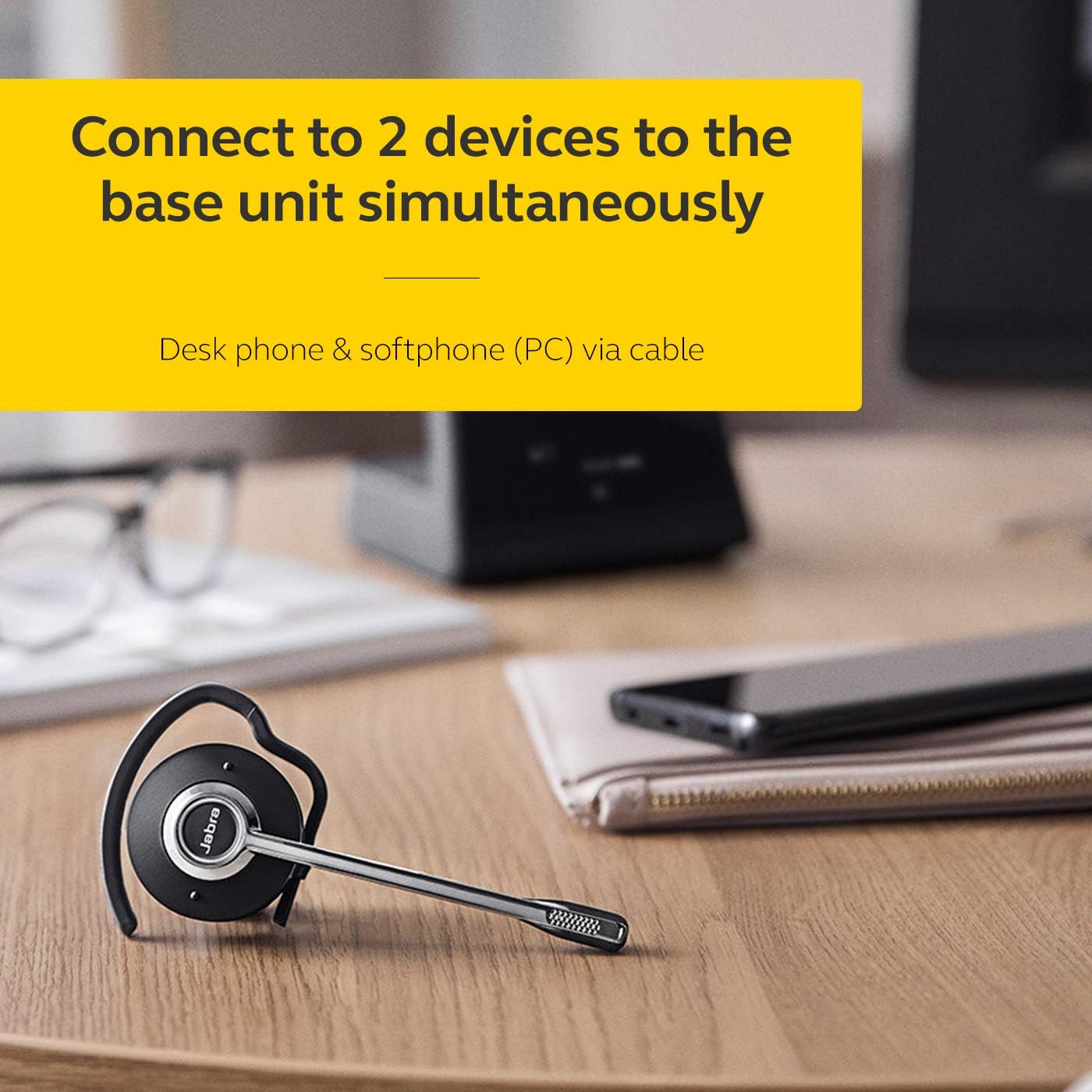 Jabra Engage 65 Wireless Headset – Convertible DECT On-Ear