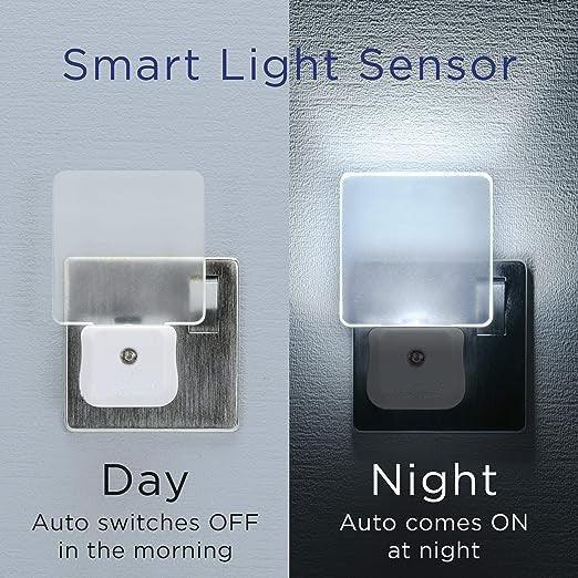 Twin Pack Smart LED Night Lights – Dusk to Dawn Sensor
