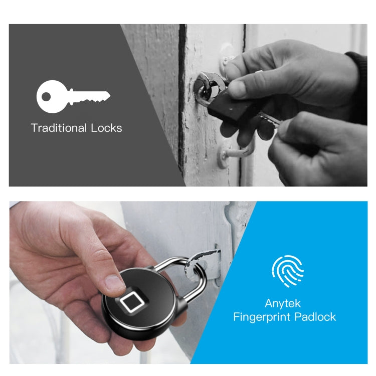 Intelligent Waterproof Anti-theft Fingerprint Security Door Padlock