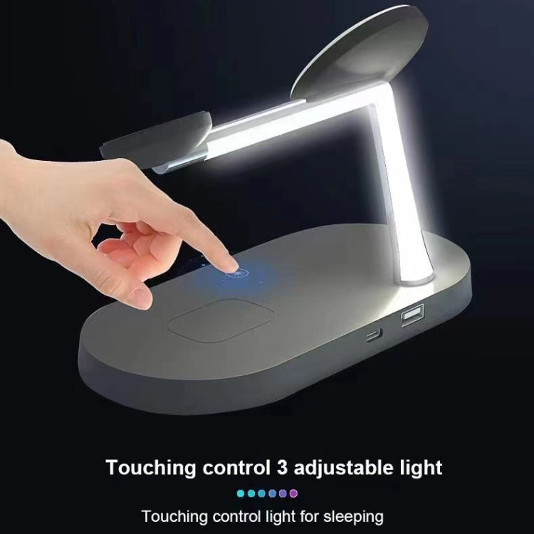 Multi-function Magnetic Wireless Charger for iPhone 12 Series & Apple Watchs & AirPods 1 / 2 / Pro, with LED Light