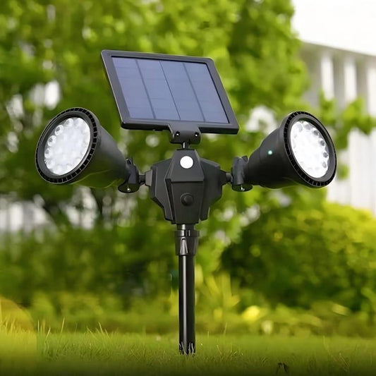 Solar Robot LED Spotlight – Dual Head Motion Sensor