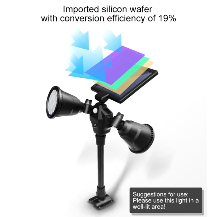 Solar Robot LED Spotlight – Dual Head Motion Sensor