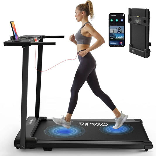 3-in-1 Folding Walking Pad Treadmill for Home with 2.5HP Motor, APP & LED Display