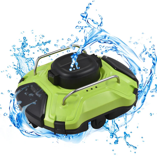 Cordless Robotic Pool Cleaner – Dual Motors, Self-Parking