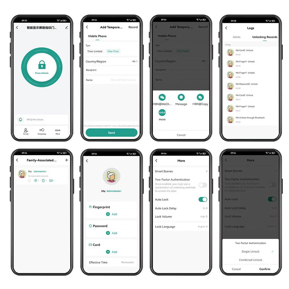 Waterproof Bluetooth Fingerprint Access Controller with Touch Keypad – Secure Door Opener