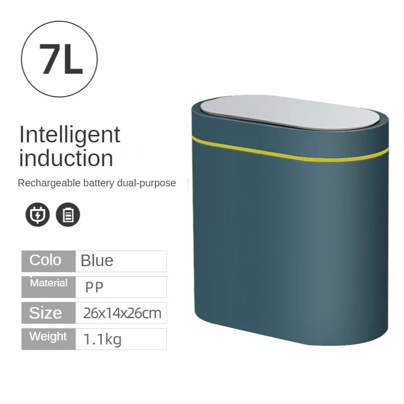 Nonecn 7L Smart Sensor Trash Can Home Kitchen