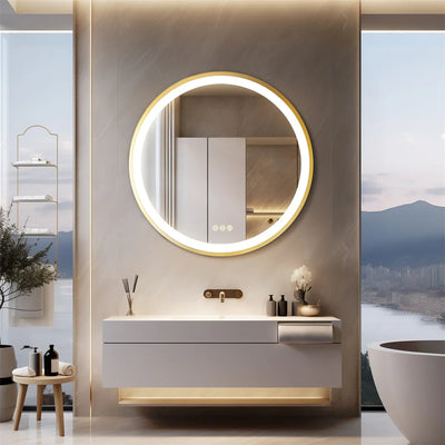 LUVODI LED Bathroom Mirror – Dimmable Anti Fog