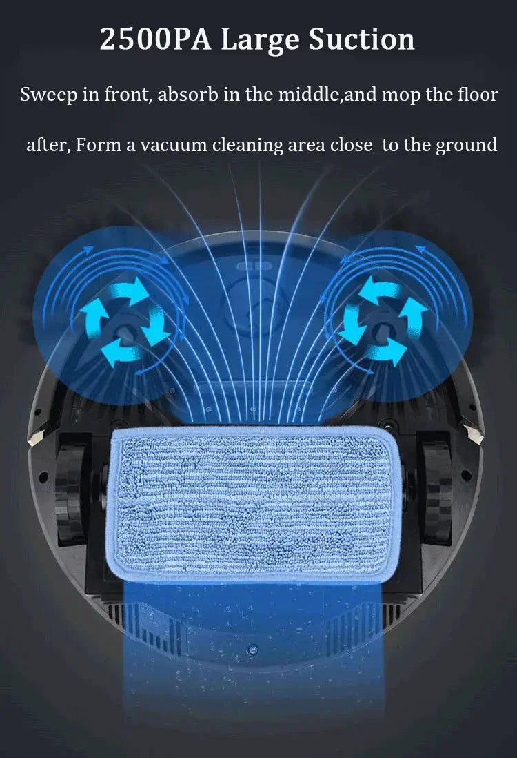 2500Pa Robot Vacuum Cleaner – Auto Recharge & Remote Control