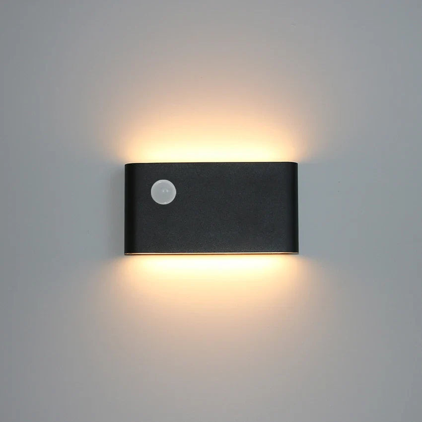 Modern LED Outdoor Wall Lamp – Waterproof Motion Sensor