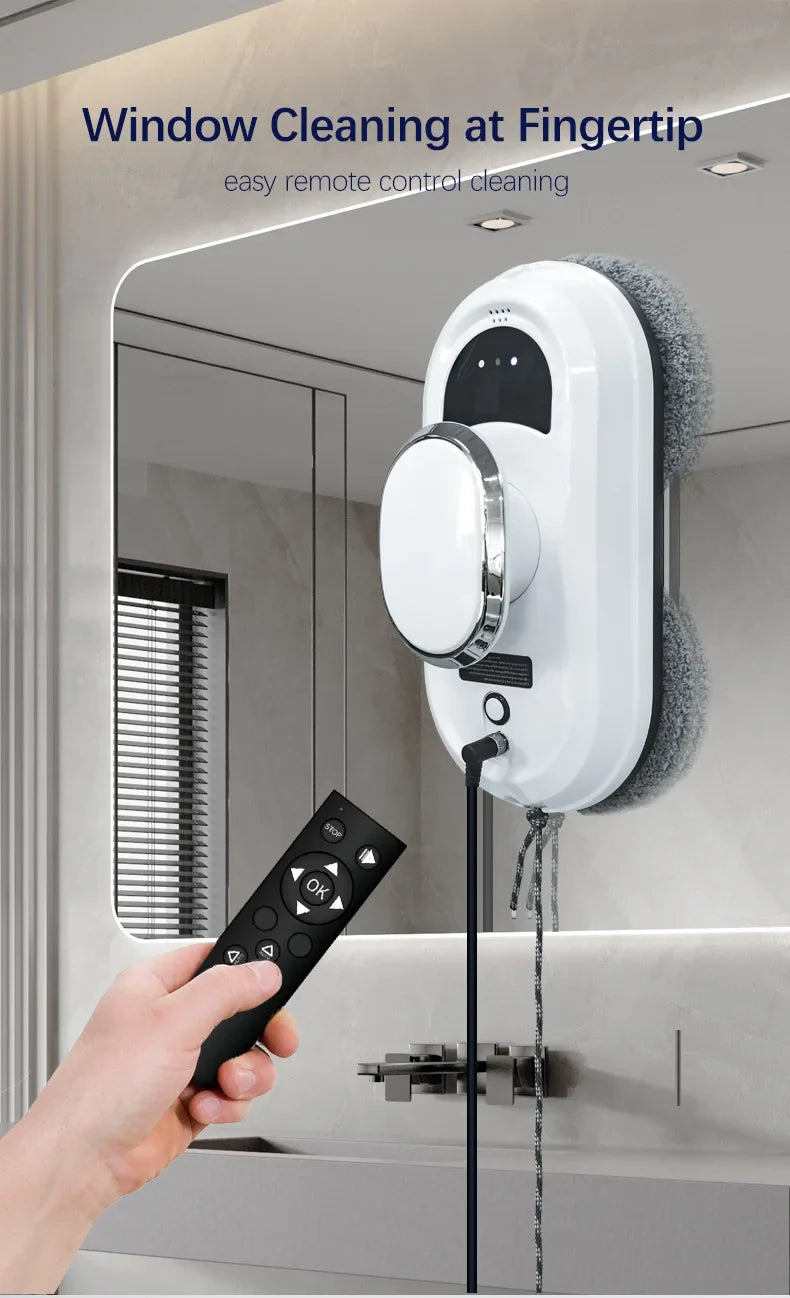 Intelligent Window Cleaning Robot – Remote-Controlled Glass Cleaner