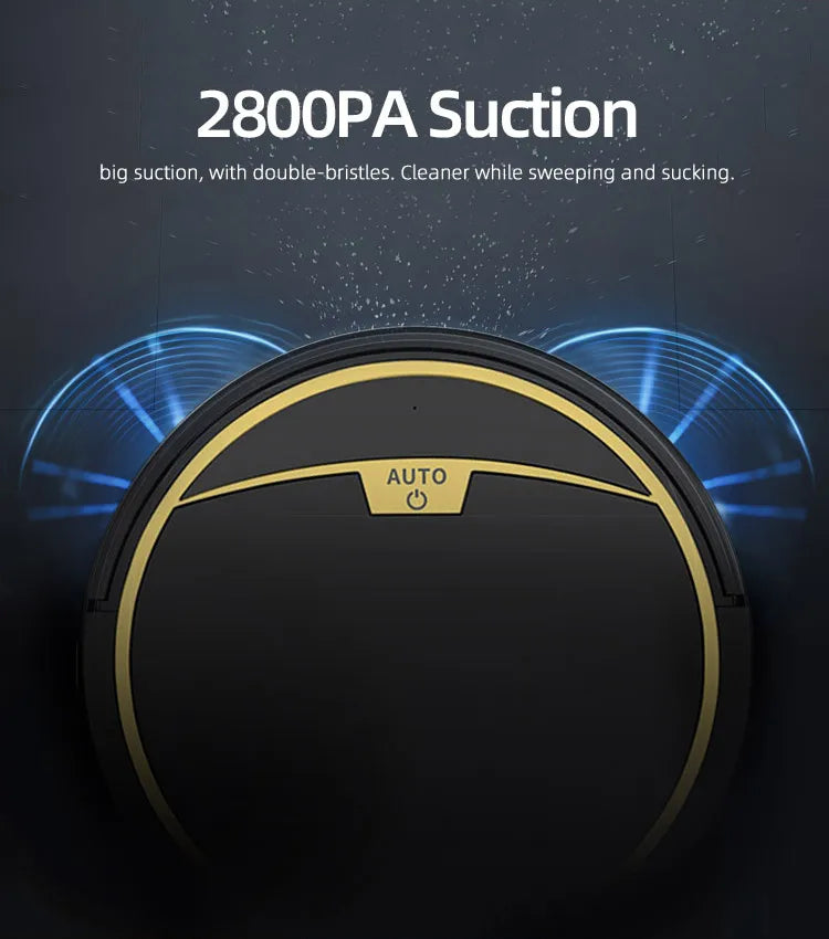 2024 Smart Robot Vacuum & Mop – App Control, 2800Pa Suction