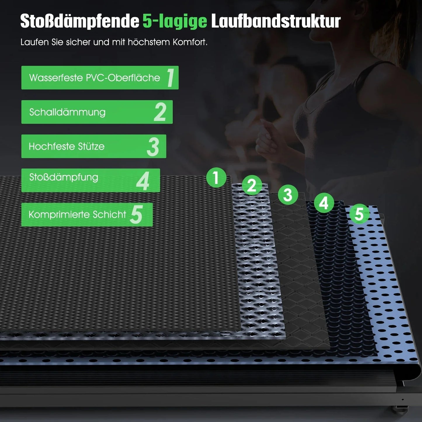 3-in-1 Folding Walking Pad Treadmill for Home with 2.5HP Motor, APP & LED Display