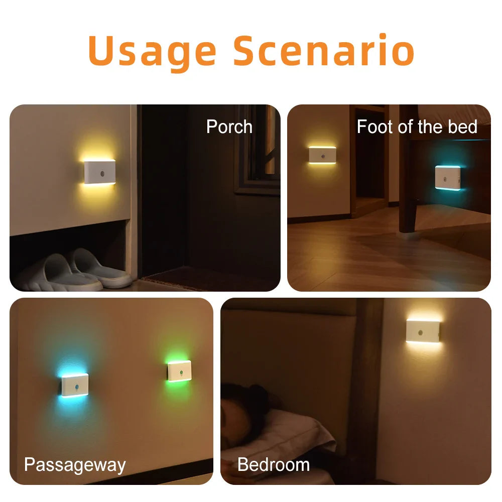 LED Motion Sensor Night Light – 3?Mode Stair Lamp