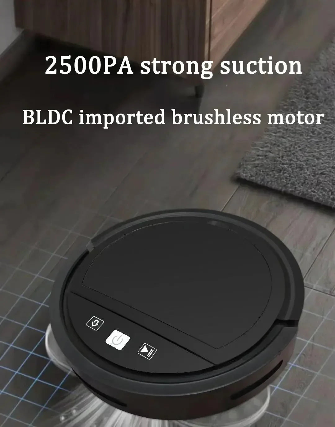 2500Pa Robot Vacuum Cleaner – Auto Recharge & Remote Control