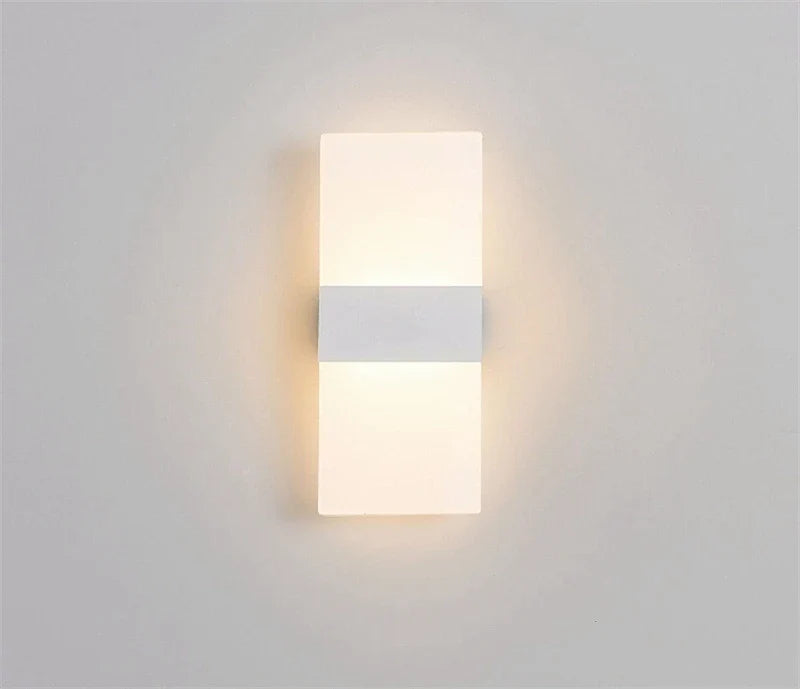 Touch Sensor LED Wall Light – USB Rechargeable Acrylic Sconce