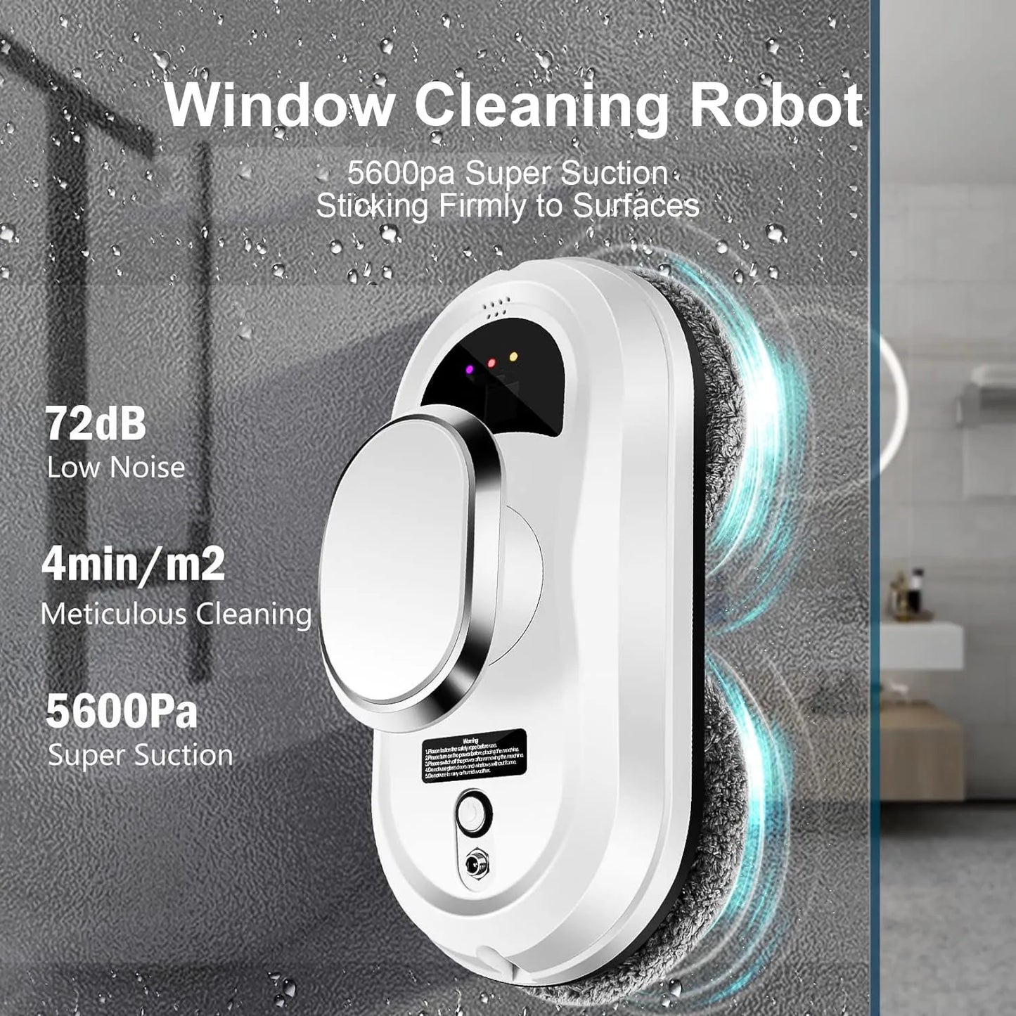 Intelligent Window Cleaning Robot – Remote-Controlled Glass Cleaner