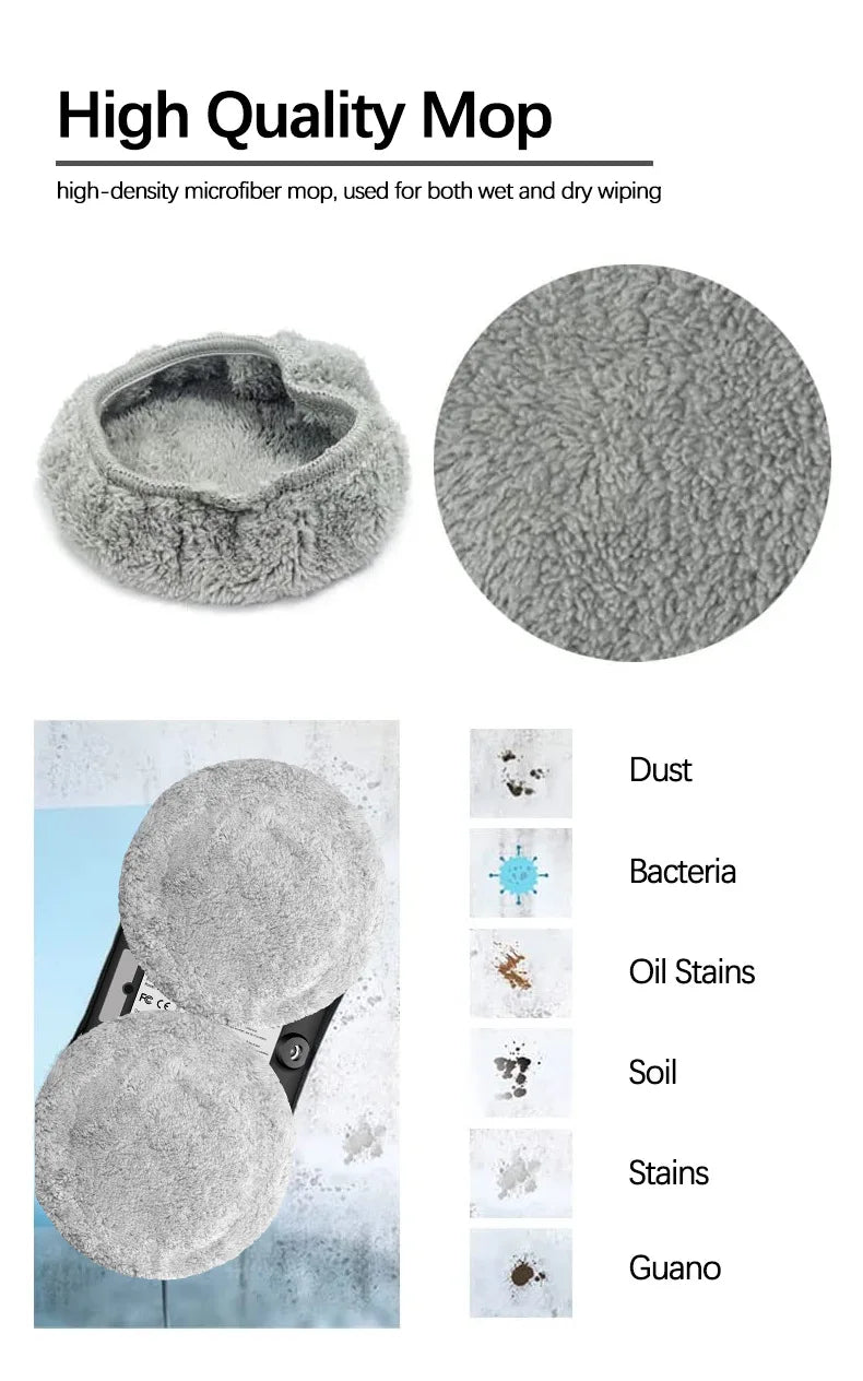 Intelligent Window Cleaning Robot – Remote-Controlled Glass Cleaner