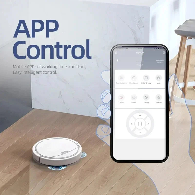 2024 Smart Robot Vacuum & Mop – App Control, 2800Pa Suction
