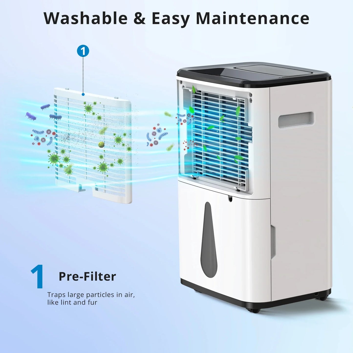 Adoola - 30L/Day Energy-Efficient Smart Dehumidifiers