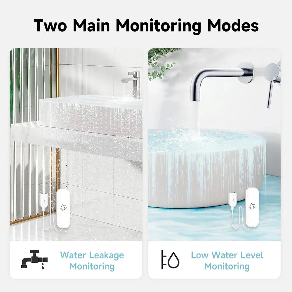 Smart Water Leak Sensor – Home Flood Detection Alarm