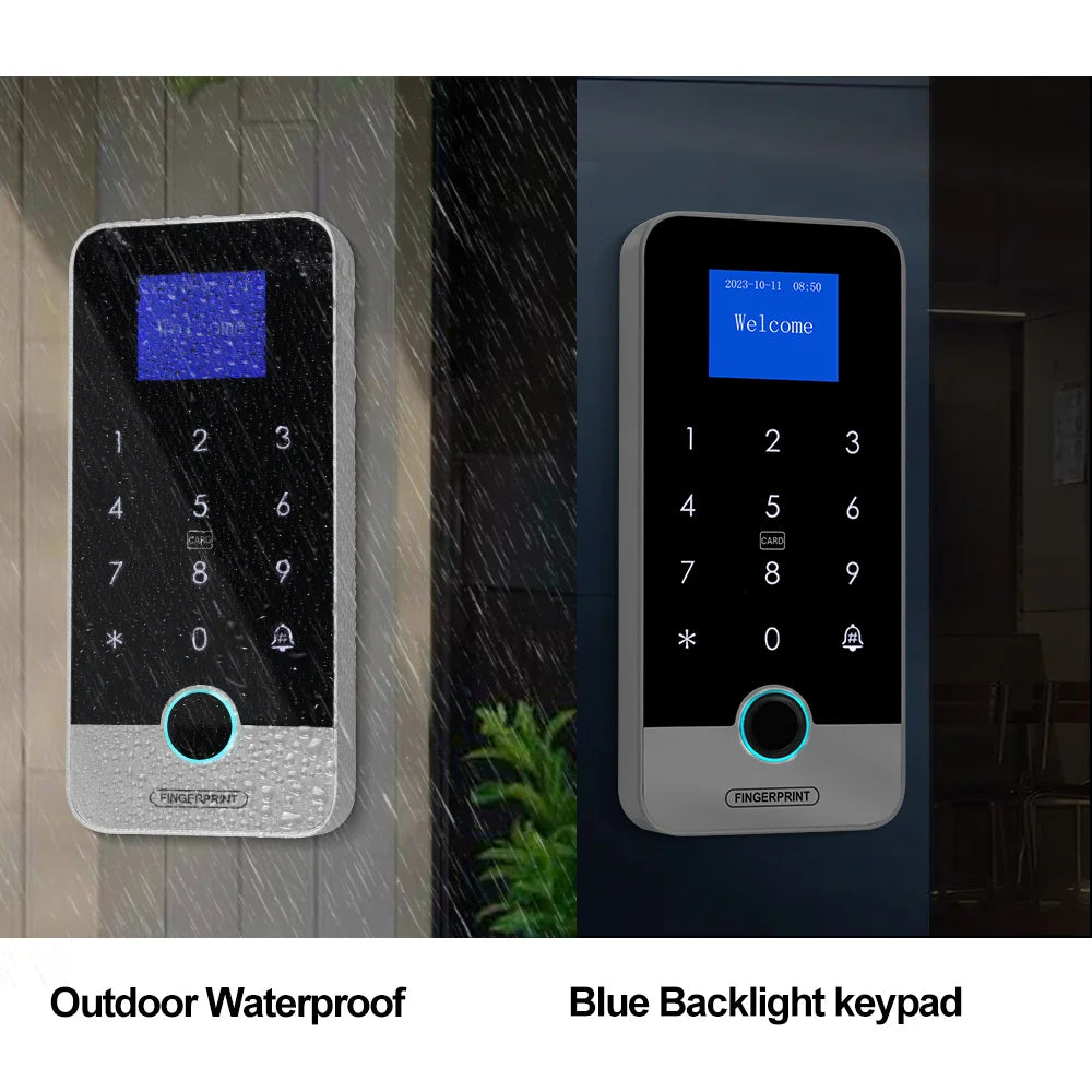 Waterproof Bluetooth Fingerprint Access Controller with Touch Keypad – Secure Door Opener