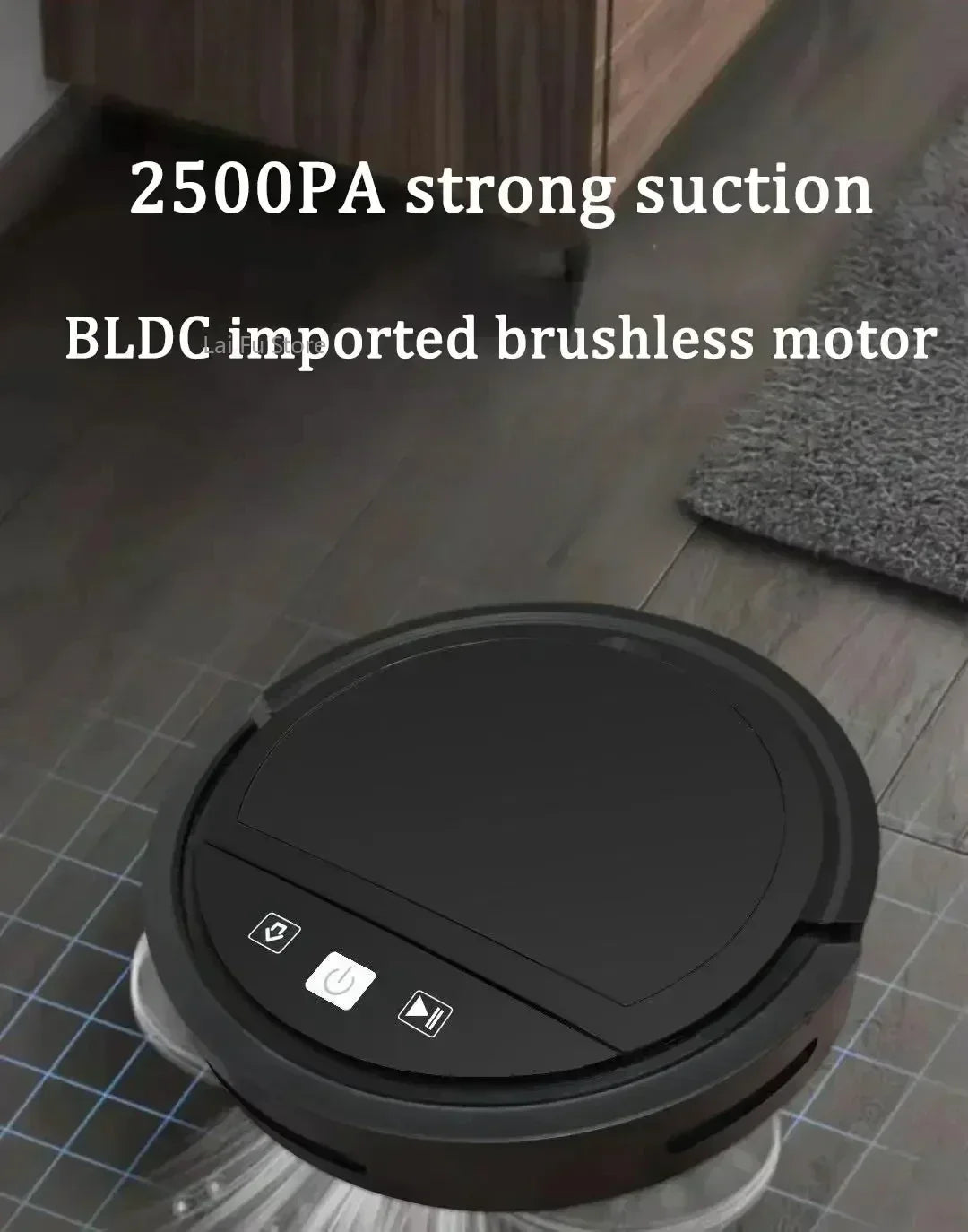 2500Pa Robot Vacuum Cleaner – Auto Recharge & Remote Control