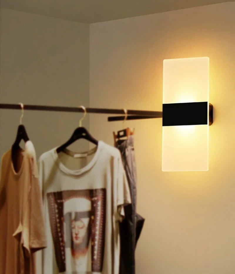 Touch Sensor LED Wall Light – USB Rechargeable Acrylic Sconce
