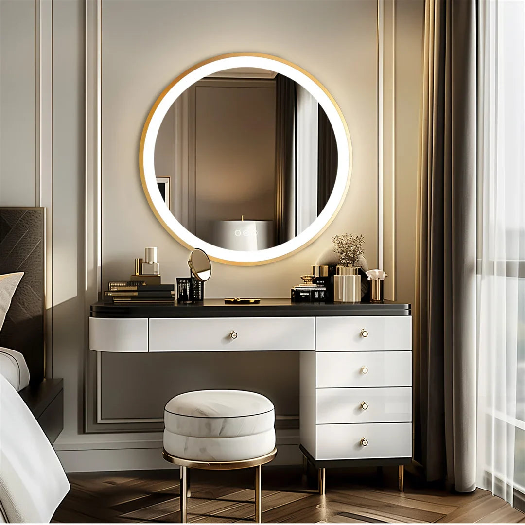 LUVODI LED Bathroom Mirror – Dimmable Anti Fog