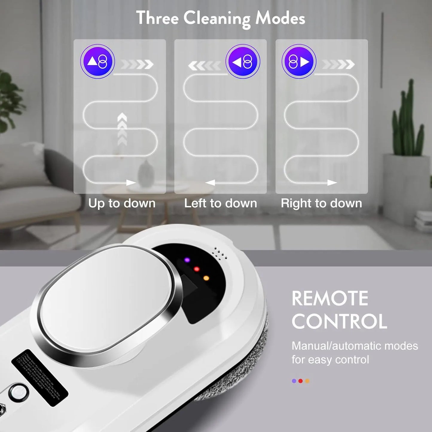 Intelligent Window Cleaning Robot – Remote-Controlled Glass Cleaner