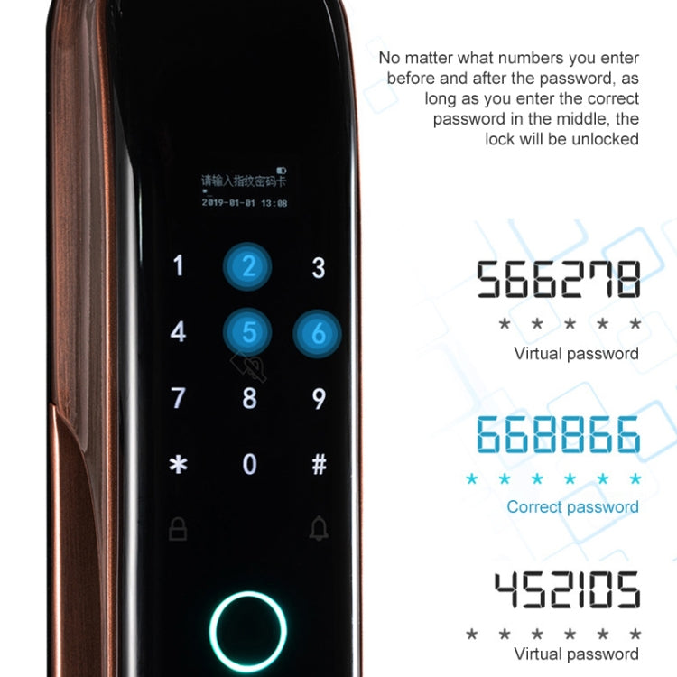 Smart WiFi Anti‑Theft Fingerprint Door Lock with Mobile App Control & Keypad