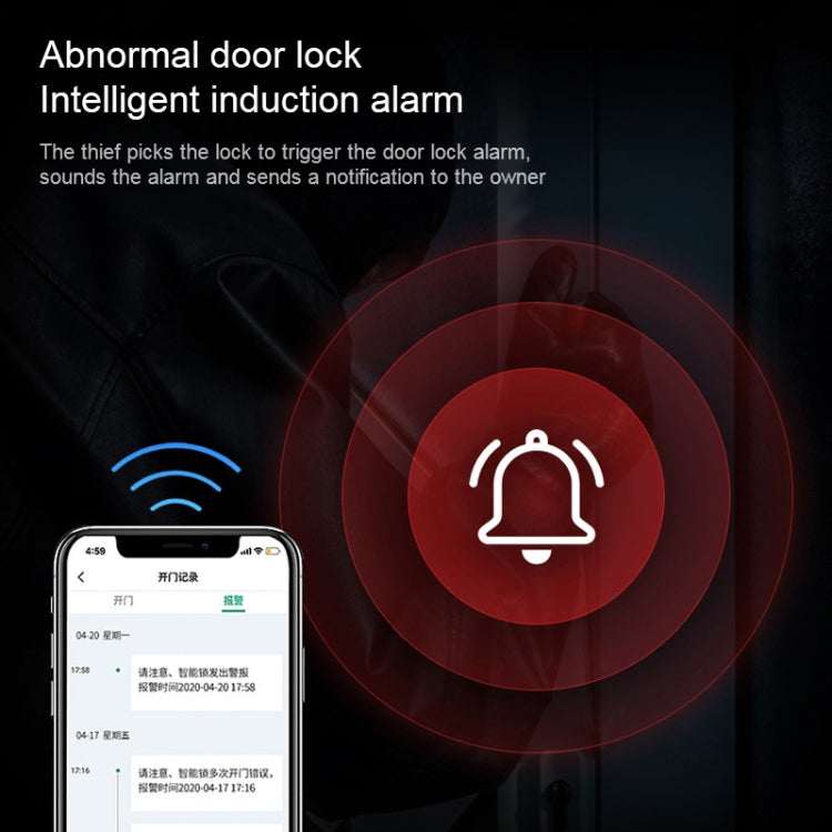 Smart WiFi Anti‑Theft Fingerprint Door Lock with Mobile App Control & Keypad