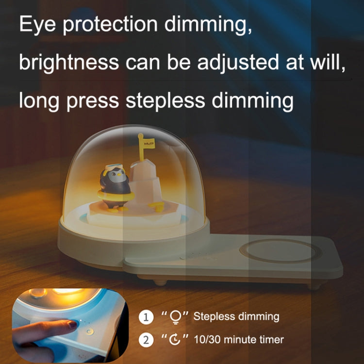 Decorative Table Lamp with Wireless Charging & Bluetooth Speaker