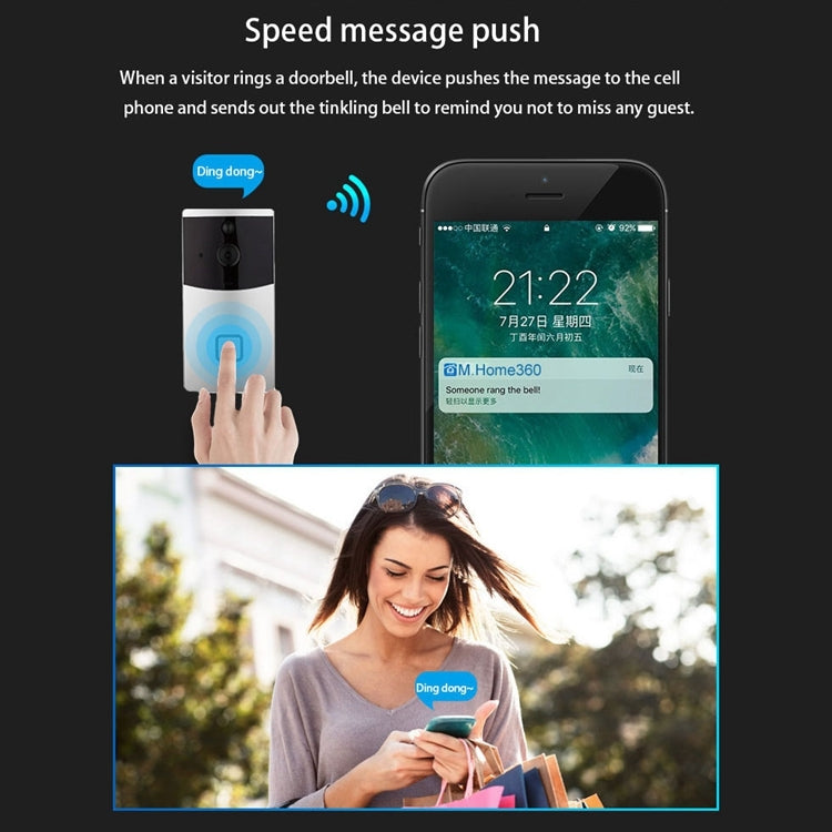 VESAFE M2 Smart WiFi Video Doorbell – 720p