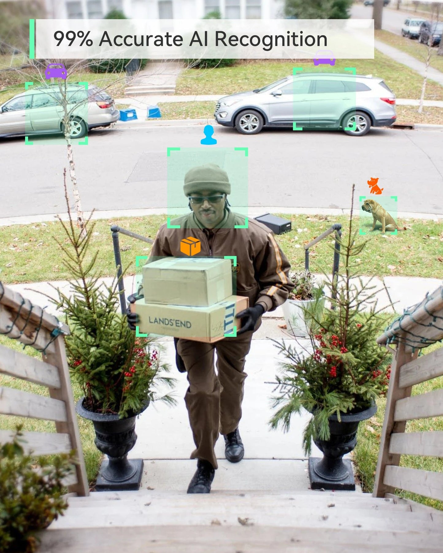 CPVAN 1080P WiFi Video Doorbell – AI Smart Waterproof Security