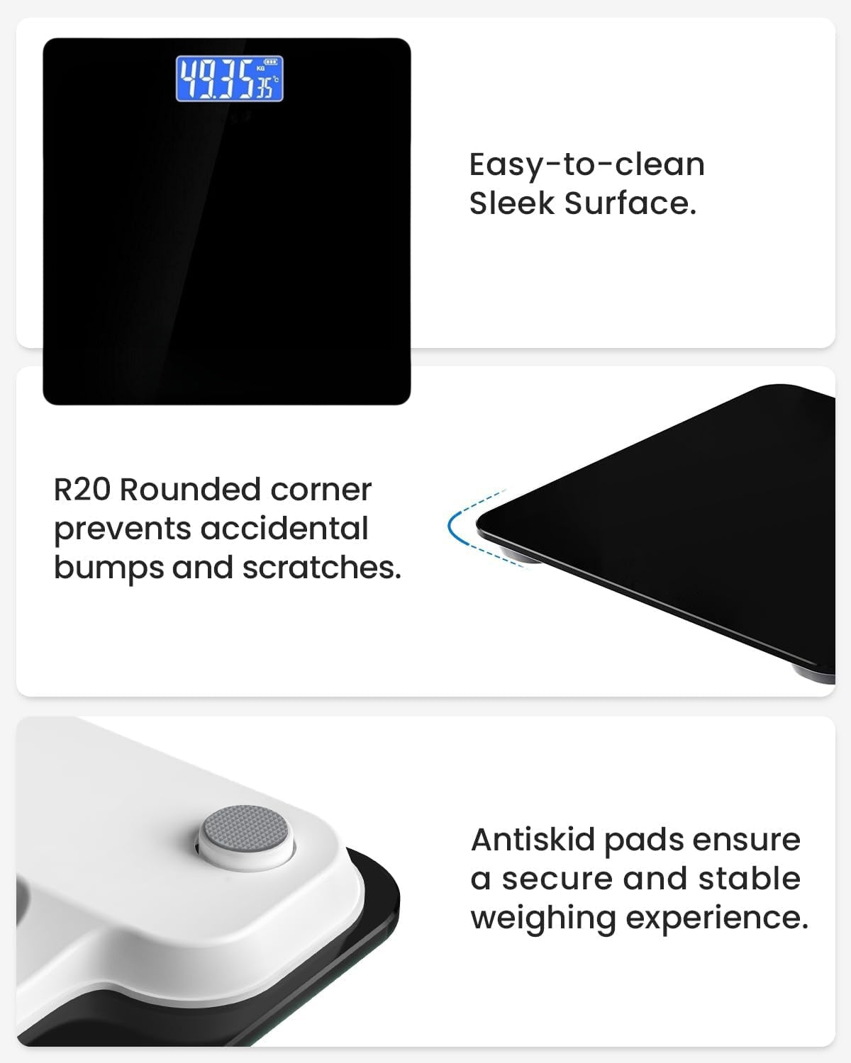 Weighing Scales Digital Electronic Bathroom Scales For Body Weight Accurate