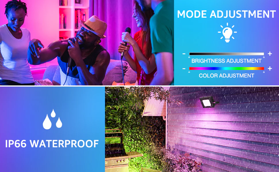 Smart Garden Lights – 10W RGBW WiFi Tuya Compatible (2 Pack)