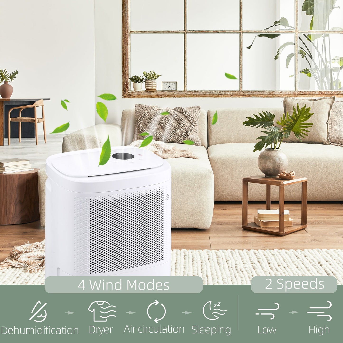 Portable Quiet Dehumidifier with WiFi Smart App Control