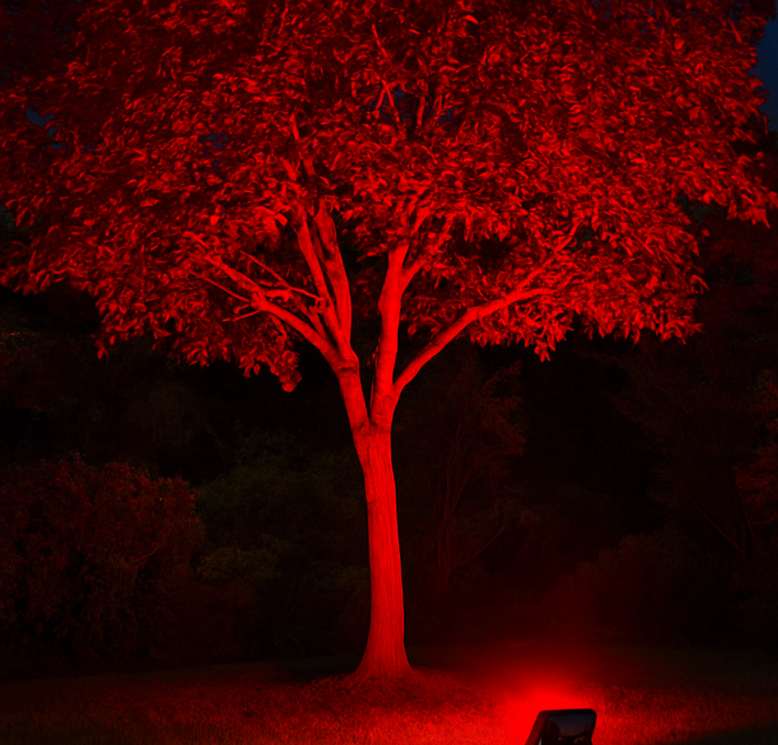 Smart Bluetooth RGB Floodlight – Outdoor LED with Warm White