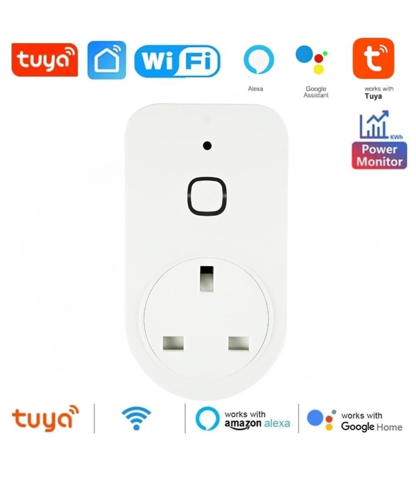 Tuya Smart Plug – Energy Monitoring & Voice Control