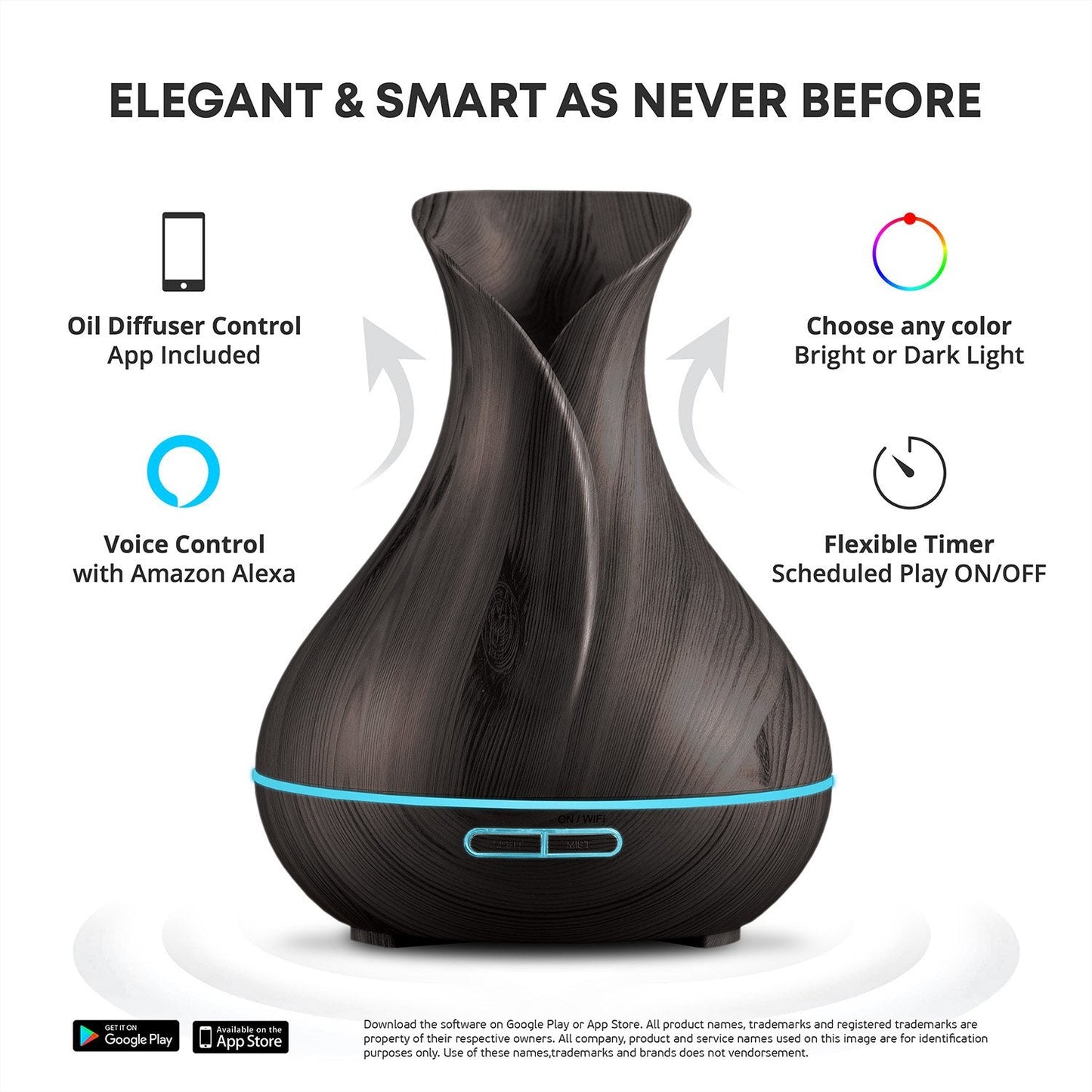 Sierra Smart WiFi Diffuser – 400ml