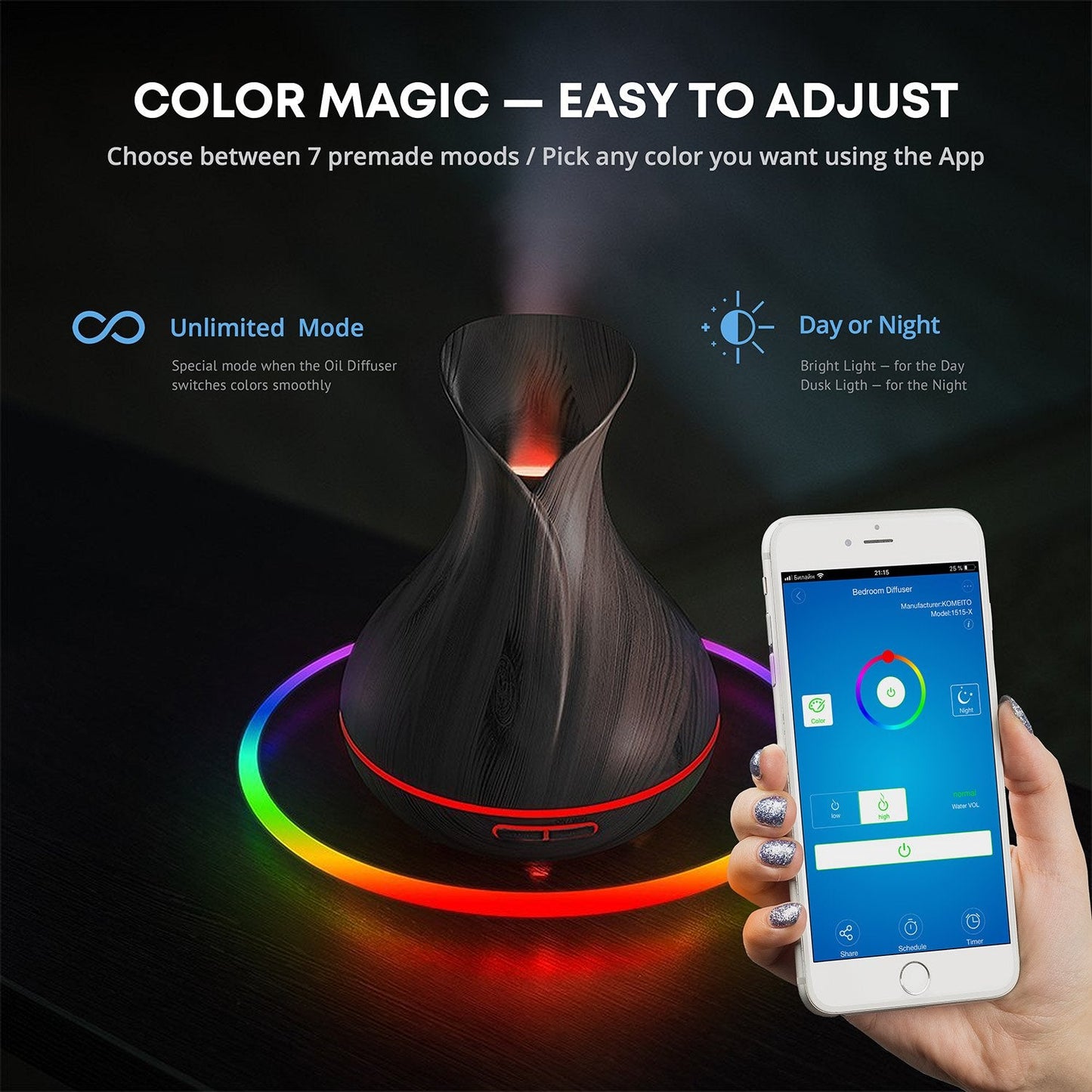 Sierra Smart WiFi Diffuser – 400ml